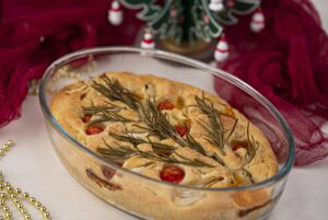 step 10 Christmas Focaccia Bread