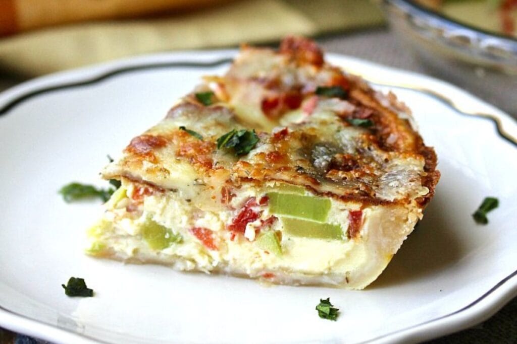 Air Fryer Cheesy Summer Vegetable Tart by Karens Kitchen Stories