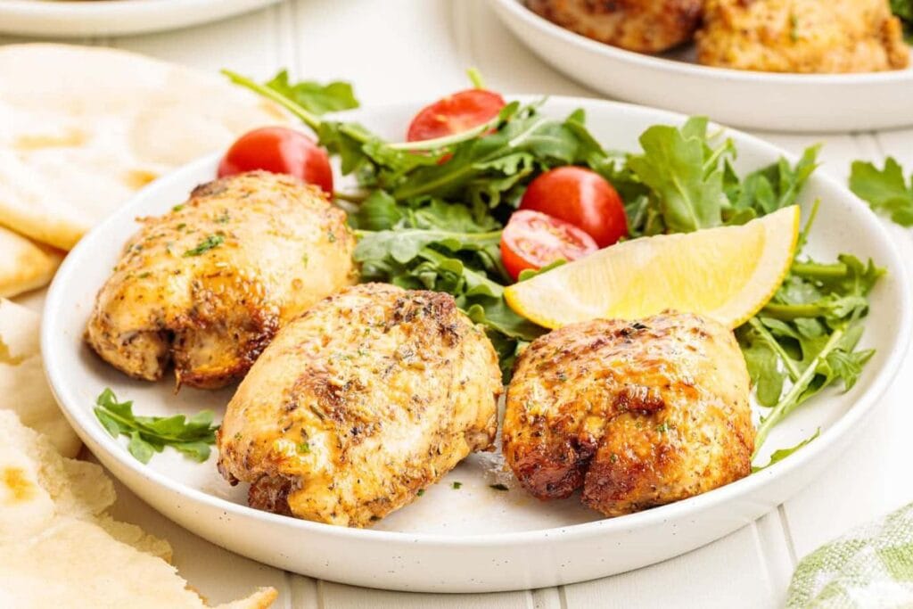 Air Fryer Chicken Thighs by Cheerful Cook