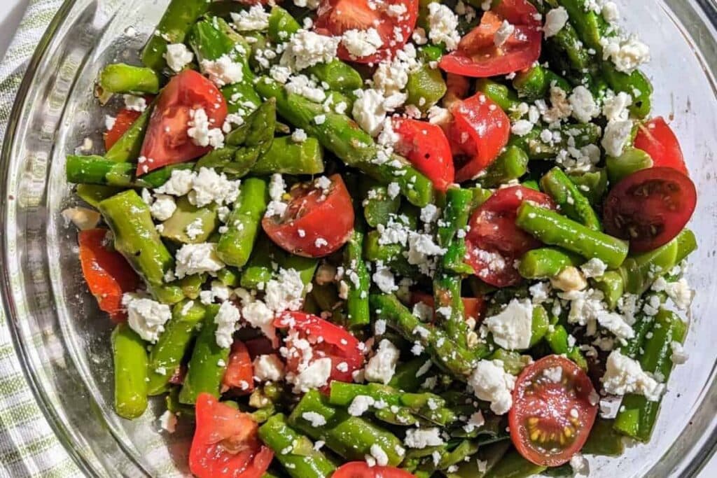 Asparagus Tomato Salad by Kitchen Ready Betty