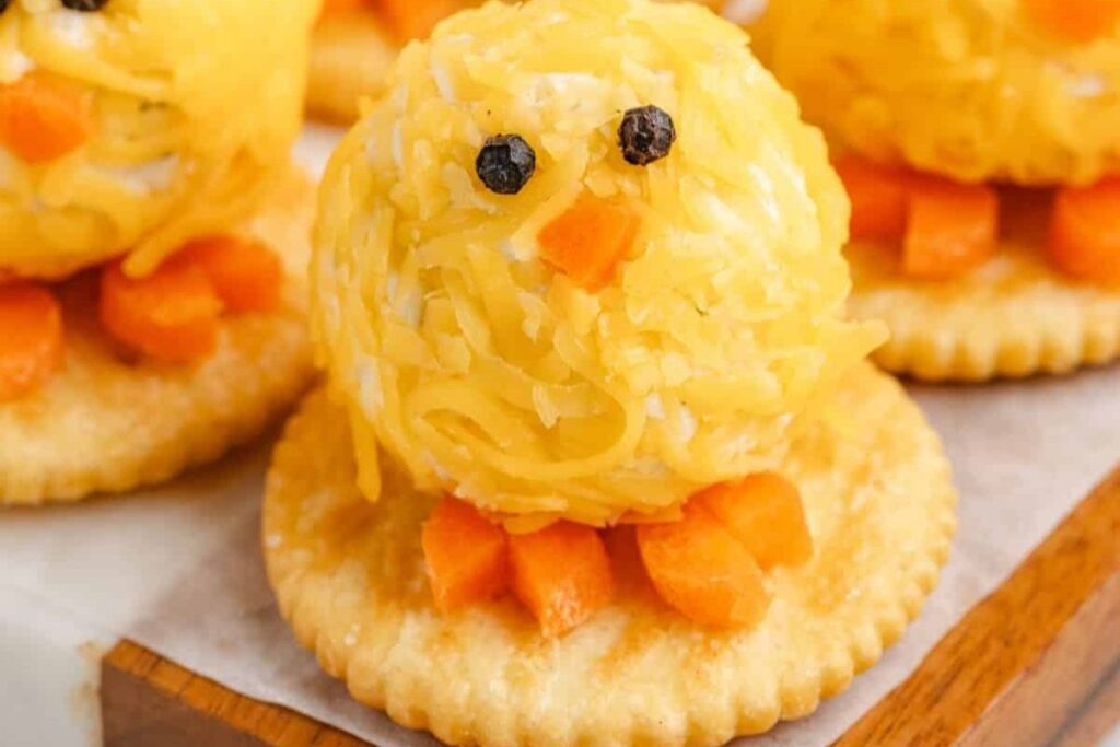 Baby Chick Cheese Balls by Semi Homemade Kitchen