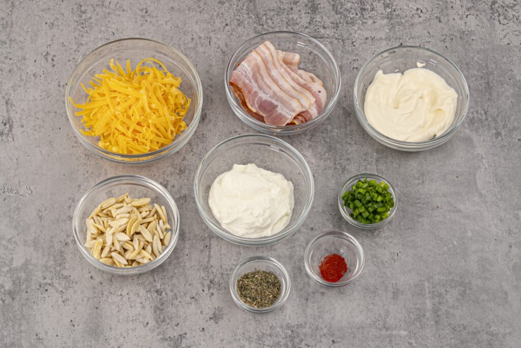 Bacon Cheese Ranch Dip ingredients