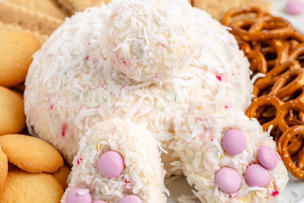 Bunny Butt Cheese Ball by Semi Homemade Kitchen