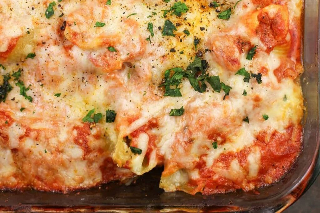 Cajun Shrimp and Crab Stuffed Shells in Vodka Sauce by Ericas Recipes