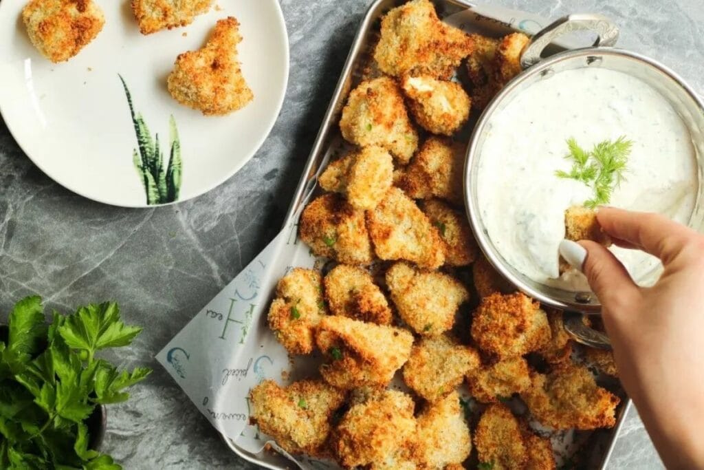 Crispy Cauliflower Bites by Heavenly Spiced
