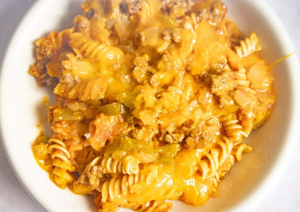 Crock Pot Sloppy Joe Casserole by Marias Mixing Bowl