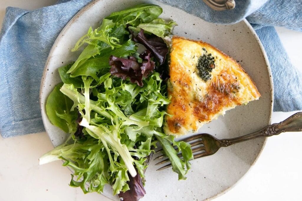 Crustless Quiche by The Forked Spoon