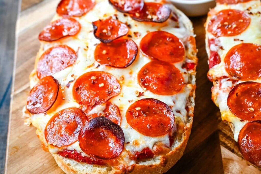 French Bread Pizzas by Modern Honey