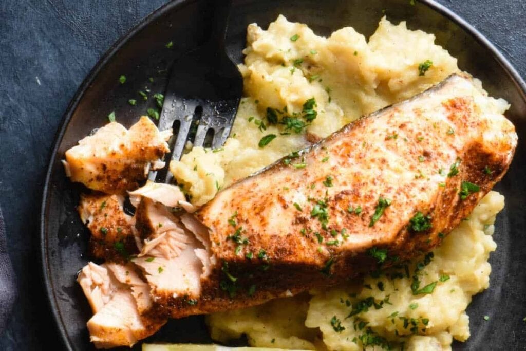 Instant Pot Salmon and Mashed Potatoes by Foxes Love Lemons