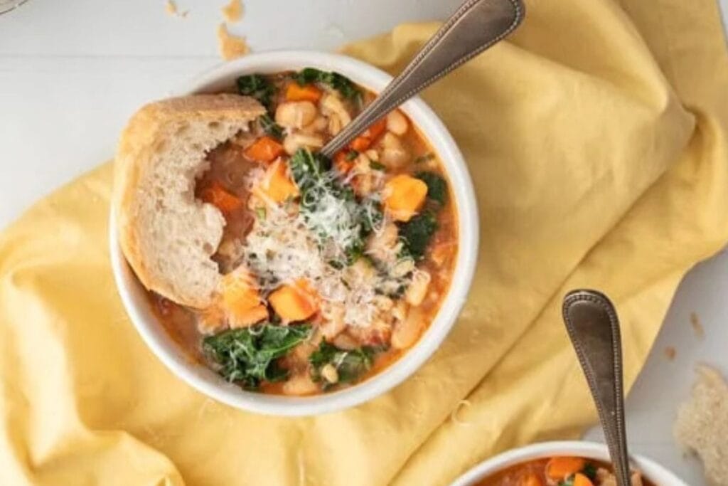 Instant Pot Sweetpotato White Bean Soup by Bucket List Tummy