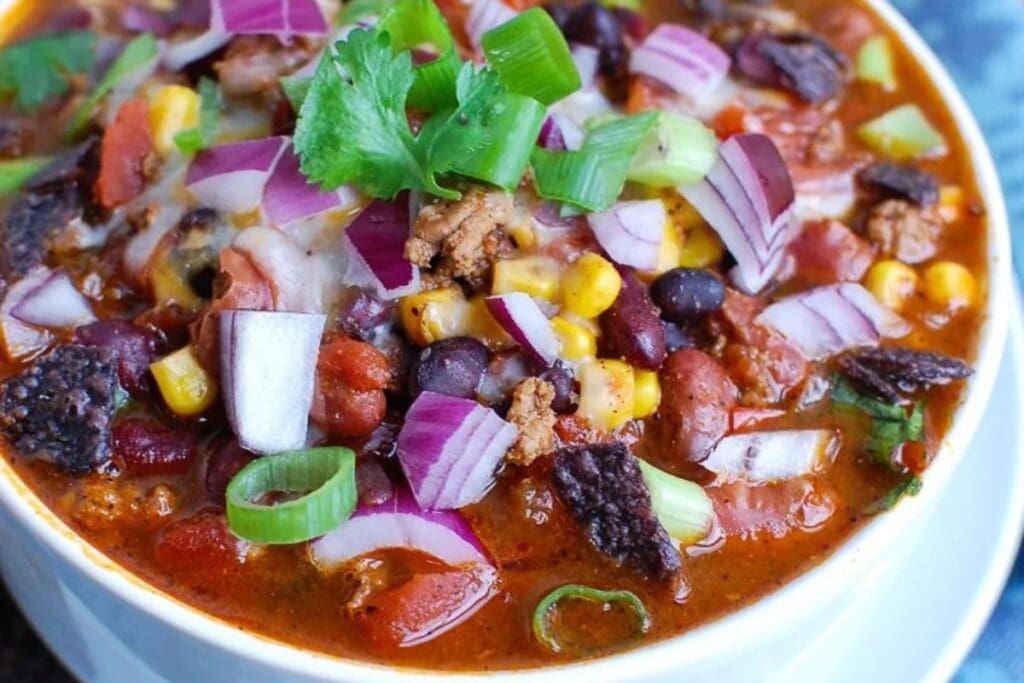 Instant Pot Turkey Chili by A Cedar Spoon