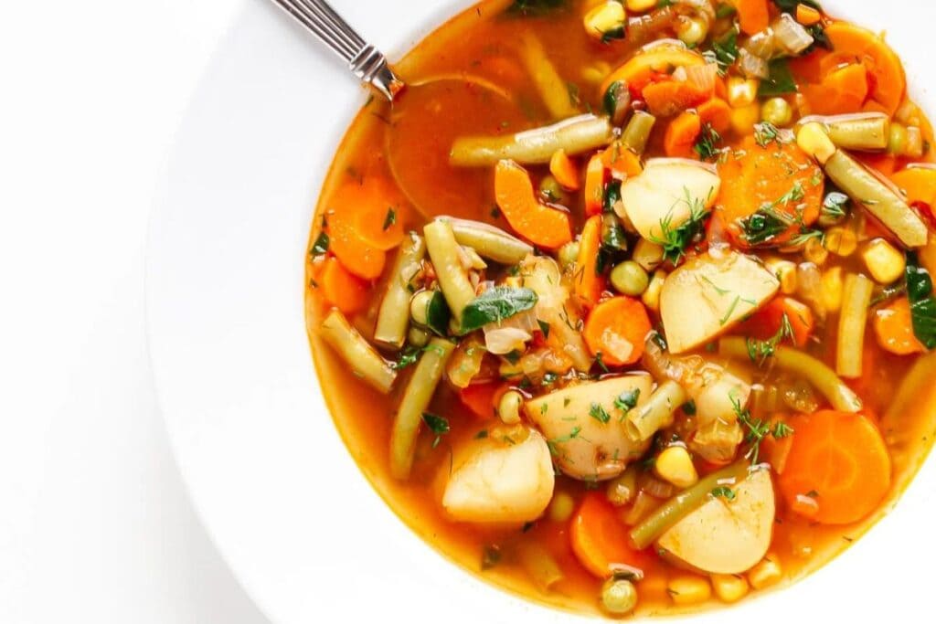 Instant Pot Vegetable Soup by Maple and Mango