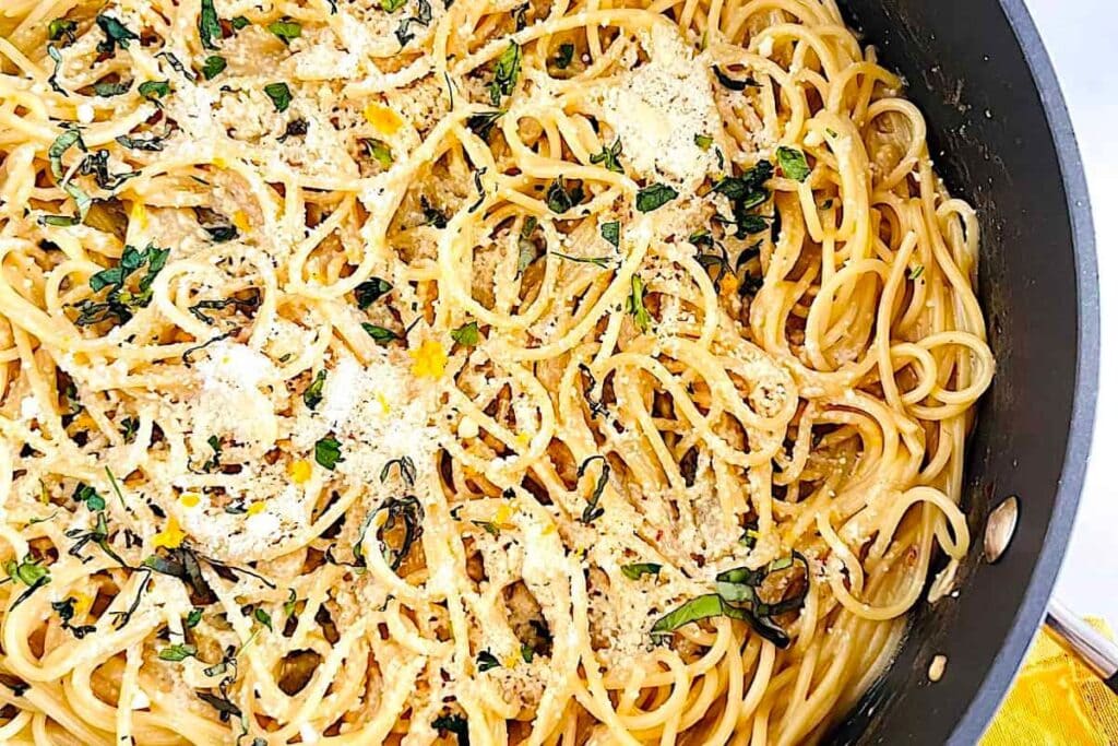 One Pot Lemon Butter Pasta by The Short Order Cook