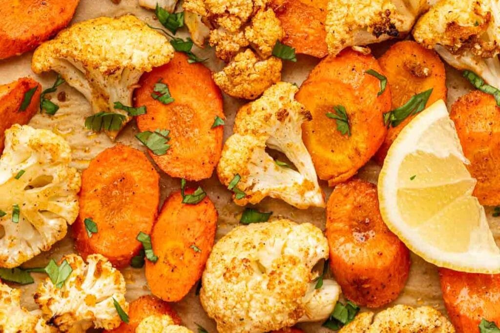 Roasted Cauliflower and Carrots by Food Exit Recipes