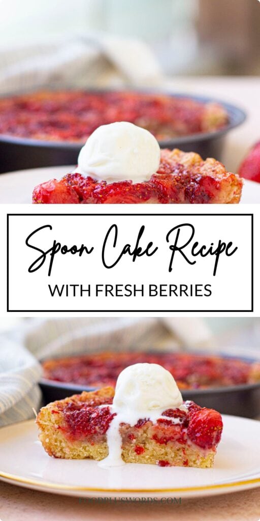 Strawberry Spoon Cake