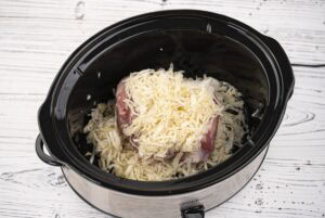 step 3 slow cooker pork and sauerkraut