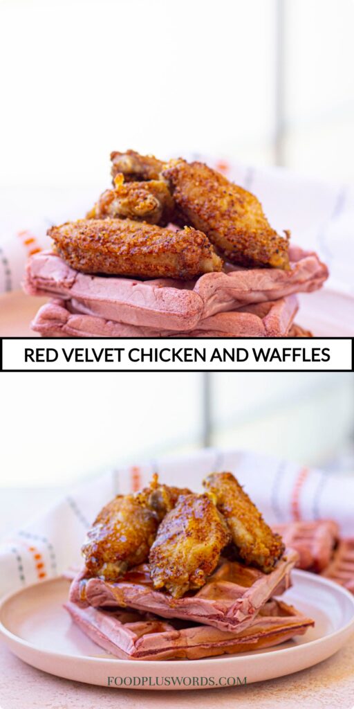 Red Velvet Waffles and Chicken