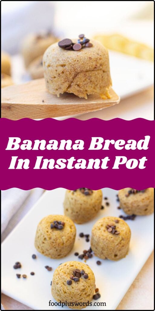 Instant Pot banana bread bites