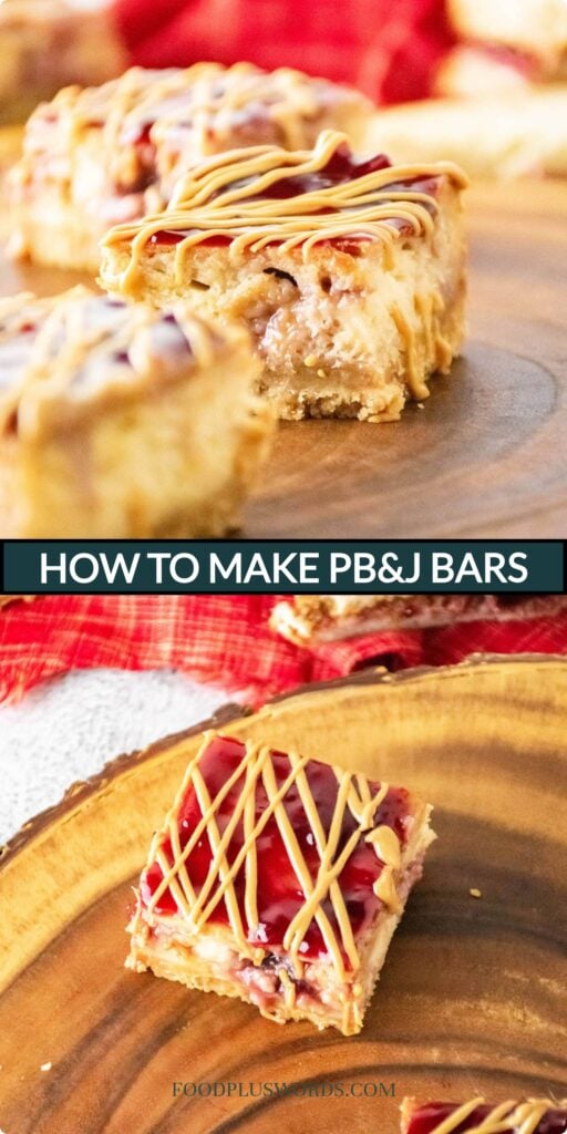 Peanut Butter and Jelly Cheesecake Bars