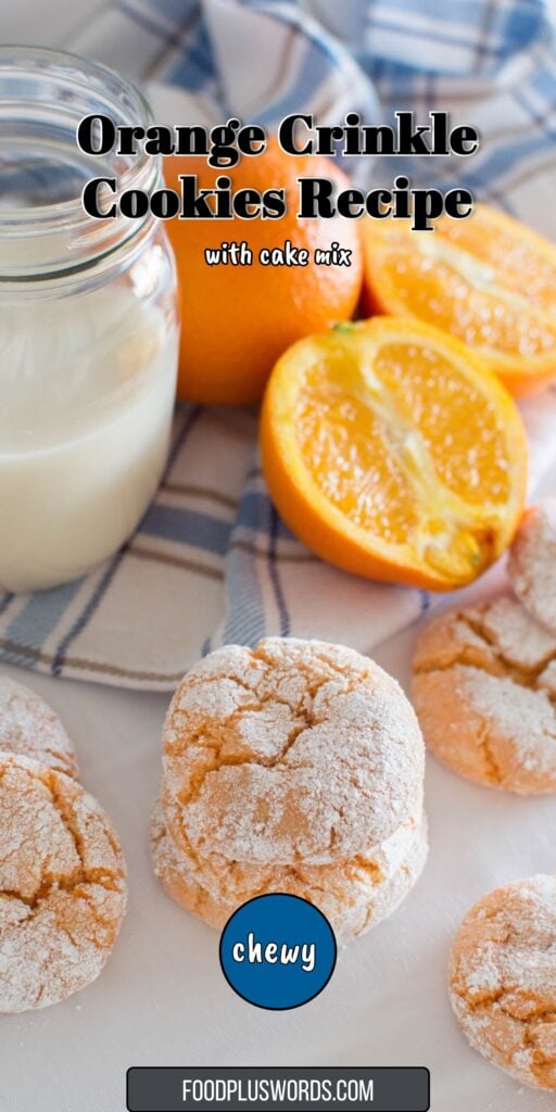 Orange Crinkle Cookies