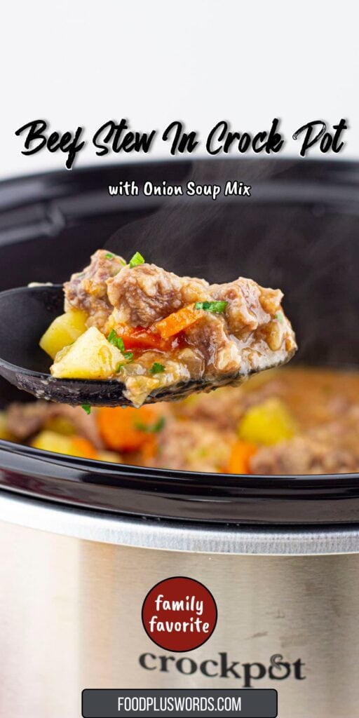 Slow Cooker Beef Stew with Onion Soup Mix