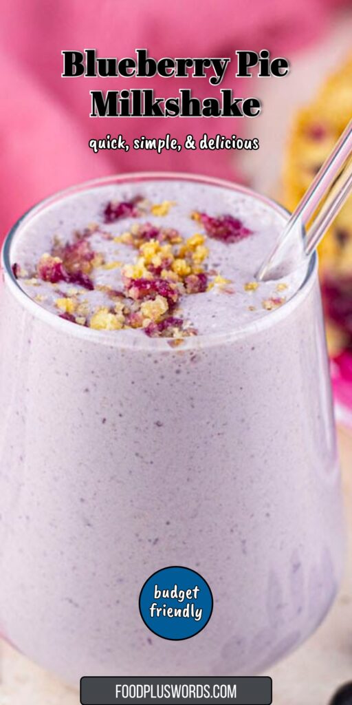blueberry pie milkshake