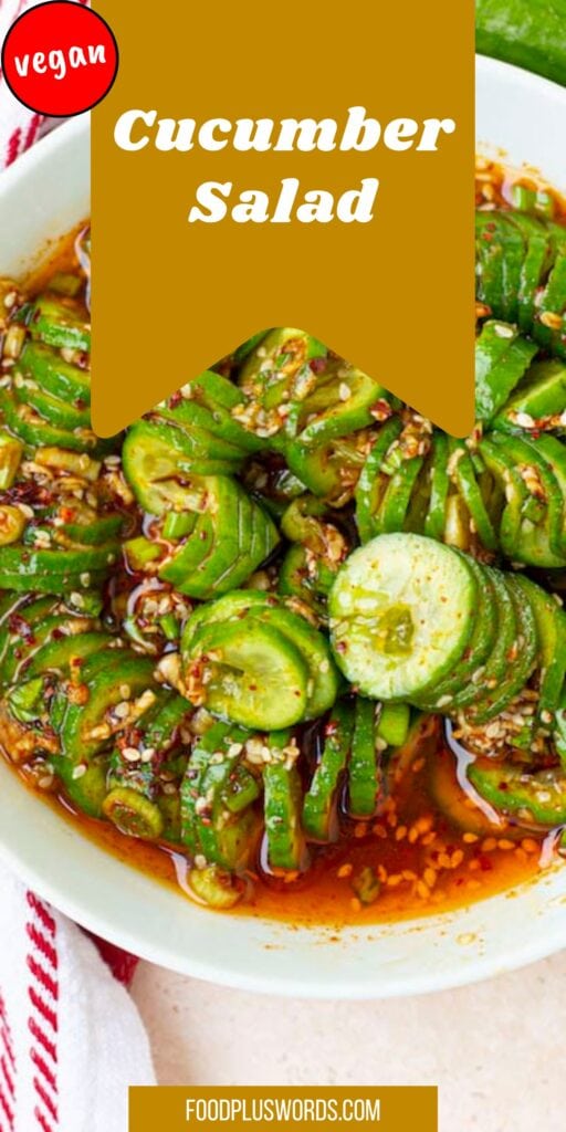 tiktok Asian cucumber salad