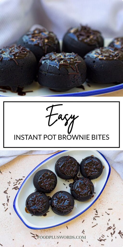 Pressure Cooker Brownie Bites