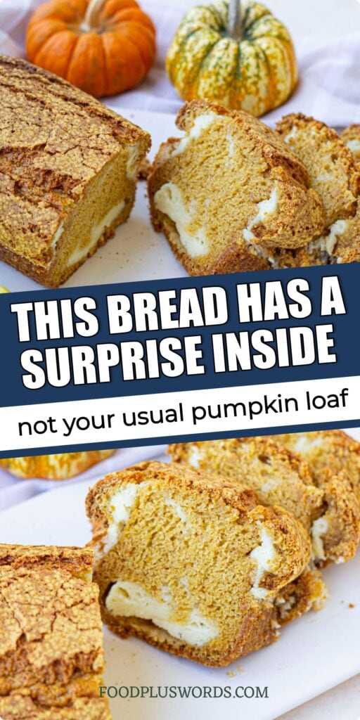 pumpkin bread with cream cheese