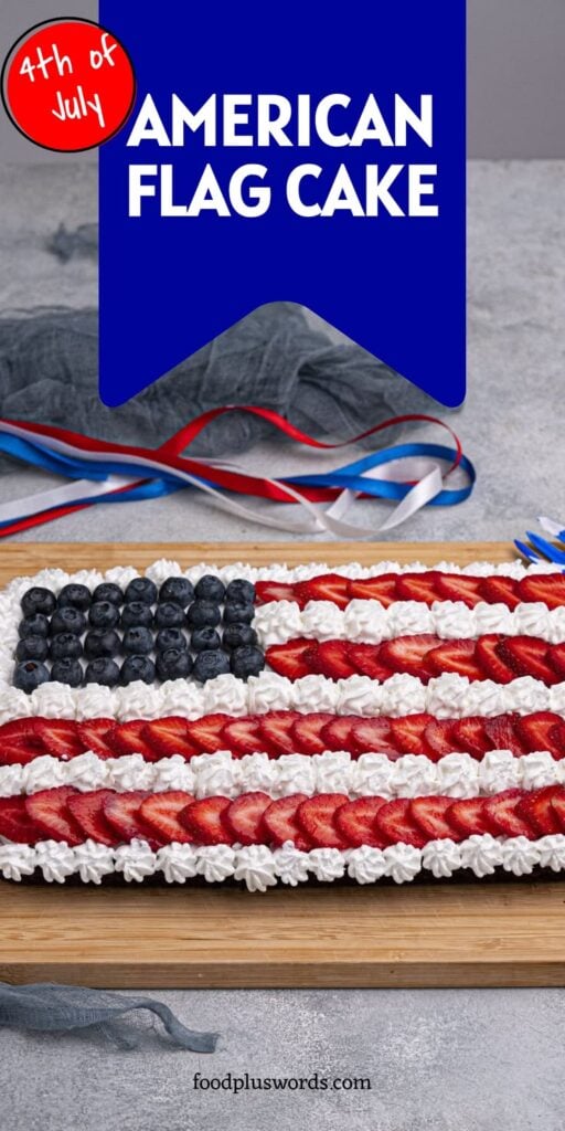 Fourth of July Flag Cake