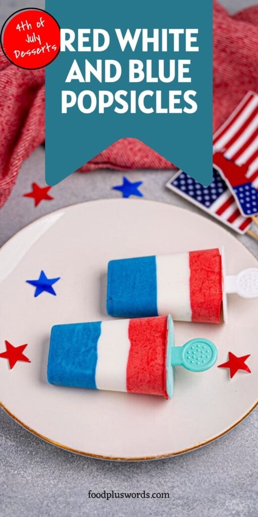 Red White and Blue Popsicles
